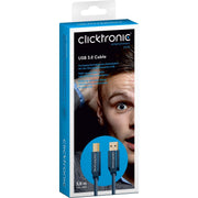 Clicktronic - PC-Kabel USB-Kabel,High Speed 70093 3m,A/B