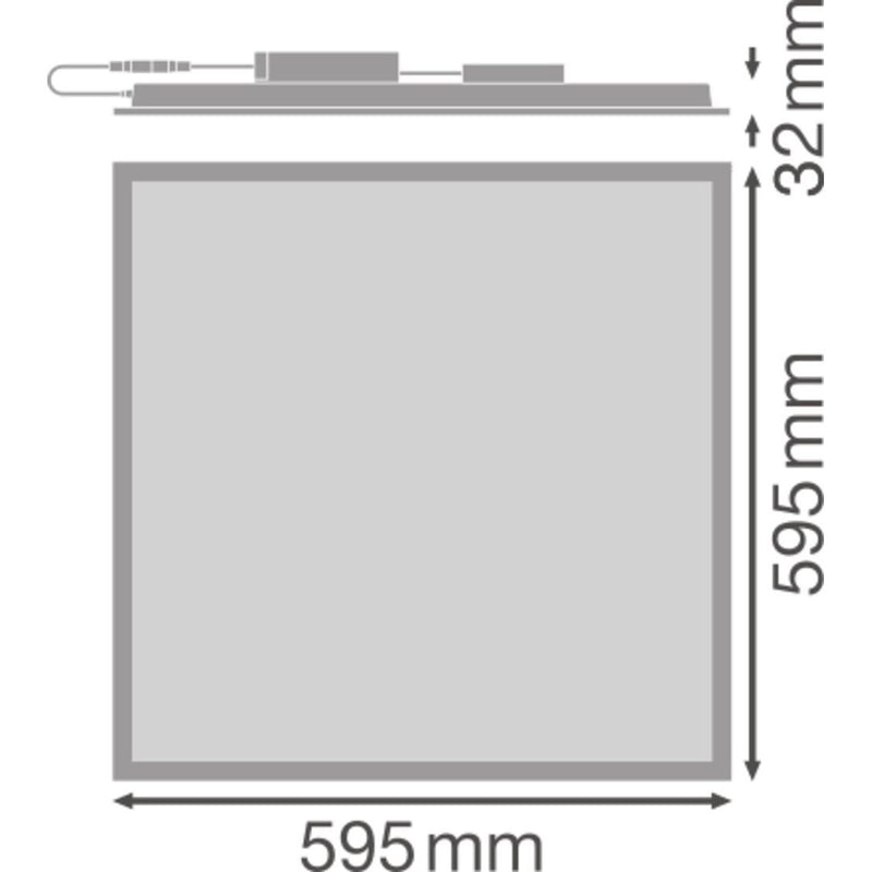 Ledvance - Decken-/Wandleuchte LED-Panel M600 PL CMFT600P33W865 PS 865, ML