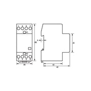 Doepke - Installationsschütz für Reiheneinbau Schütz HS 2-024AC/20-40 4 Schließer