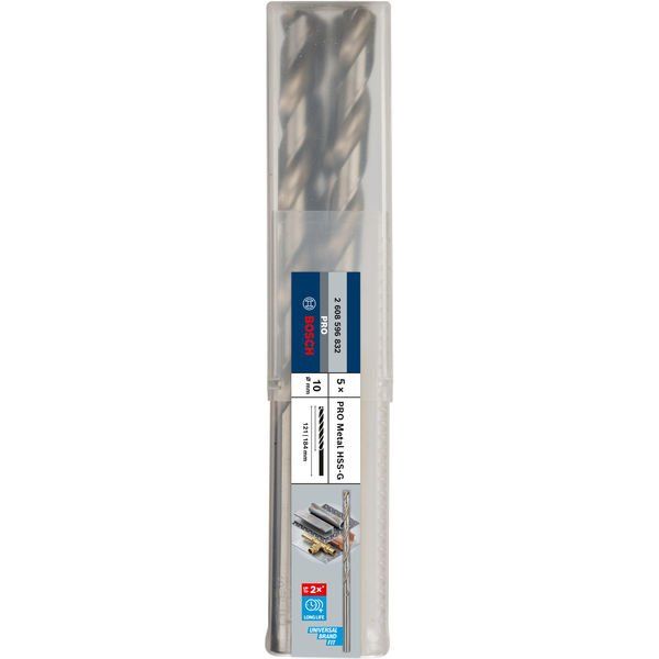 Bosch - Bohrer PRO Metal HSS-G 2608596832 Spiralbohrer 10 x