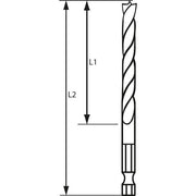 Bosch - Bohrer Holzspiralbohrer mit 2608595521 1/4-Zoll