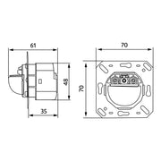 BEG Brück Electronic - Bewegungsmelder/Präsenzmelder komplett Präsenzmelder Indoor180-So.R
