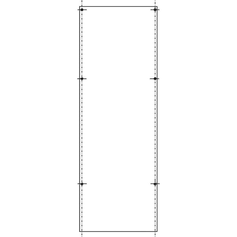 ABN - Montageplatte für Verteilergehäuse PVC-Montageplatte AS-202 SY79267M