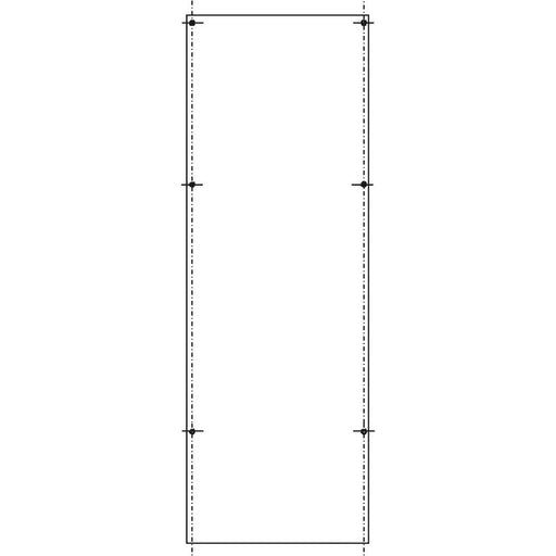 ABN - Montageplatte für Verteilergehäuse PVC-Montageplatte AS-202 SY79267M