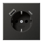 Jung - Steckdose SCHUKO Steckdose 16 A 250V AL 1520-15 CA AN m. Berührungsschutz