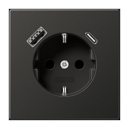 Jung - Steckdose SCHUKO Steckdose 16 A 250V AL 1520-15 CA AN m. Berührungsschutz