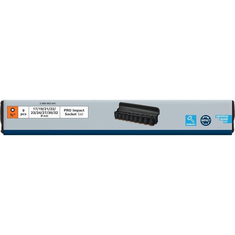 Bosch - Steckschlüsselset PRO Impact 2608003041 Steckschlüsselsatz