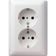 Gira - Steckdose Schuko-Doppelst.ds. rws-gl 078303