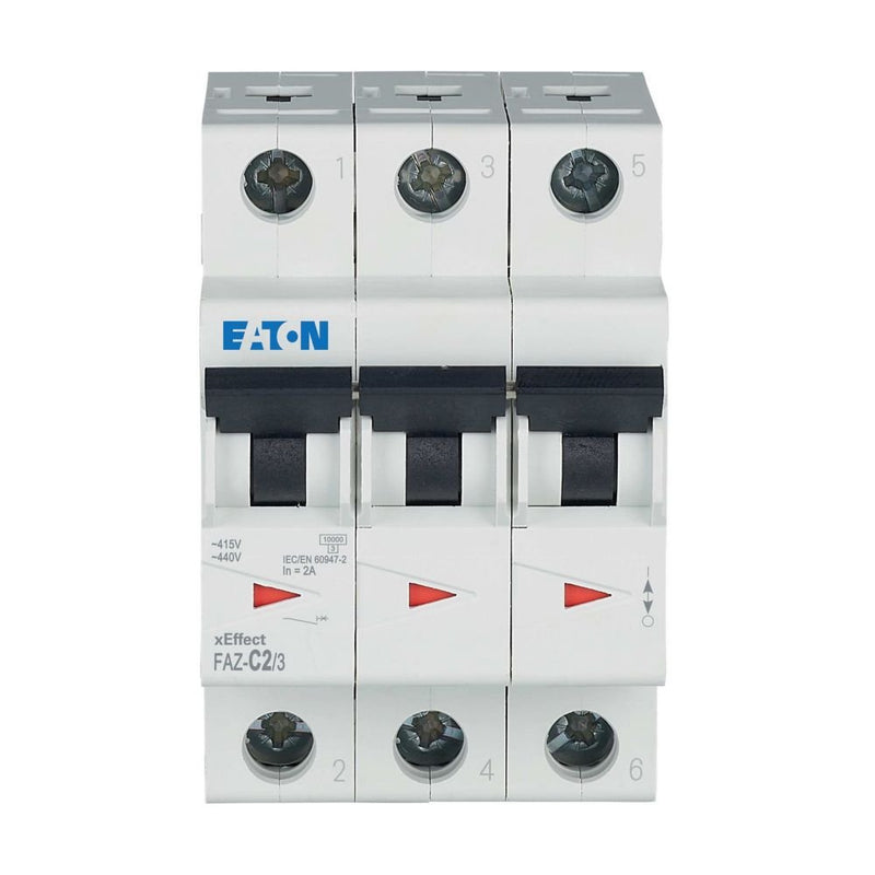 Eaton - Leitungsschutzschalter FAZ-C2/3 C 2A, 3p