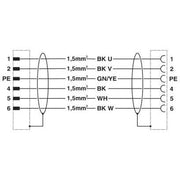 Phoenix Contact - Konfektioniertes Sensor-Aktor-Kabel Steckverbinder beidseitig K-5E-M23 M9/#1618965 kunststoffumspritzt − 2 Stück