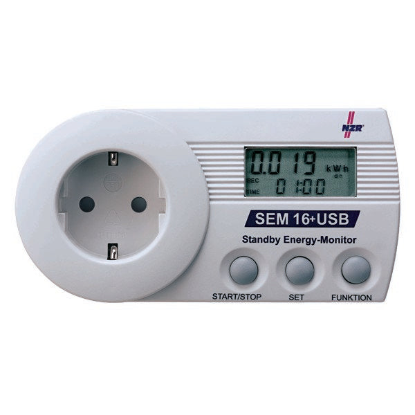 NZR - Elektrizitätszähler Standby Energy-Monitor SEM-LOG 16+ +Datenkabel,Software