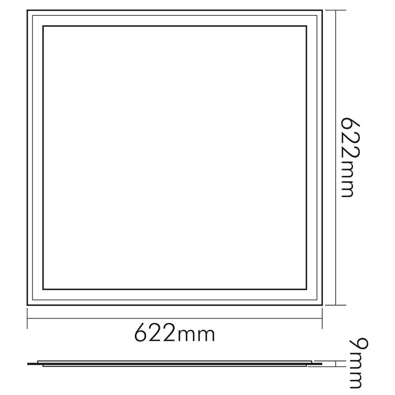 Nobile - Decken-/Wandleuchte LED-Panel Q2S 1570461310 UGR19 4000K