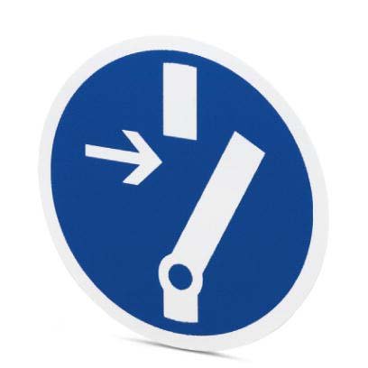 Phoenix Contact - Warn-/Hinweisschild Gebotsschild PML-M110 (D100) blau, d:100mm − 5 Stück