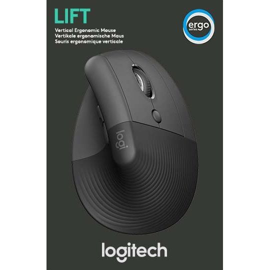 Logitech - Computermaus Maus für Rechtshänder Lift Right BT,wireless,ergonom