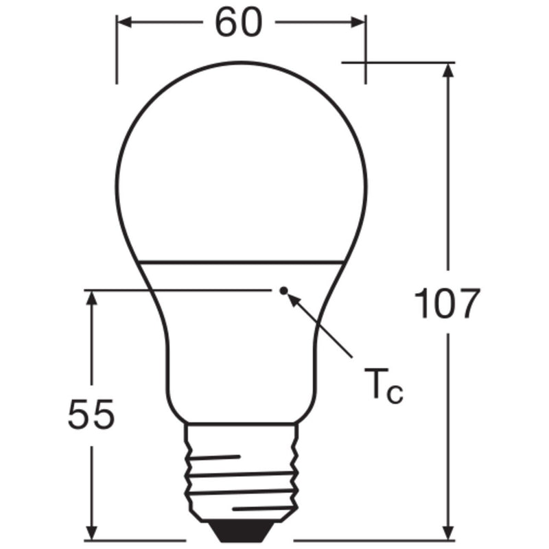Ledvance - LED-Lampe/Multi-LED LED-Lampe E27 LEDCLA608.5827FRE27P 827