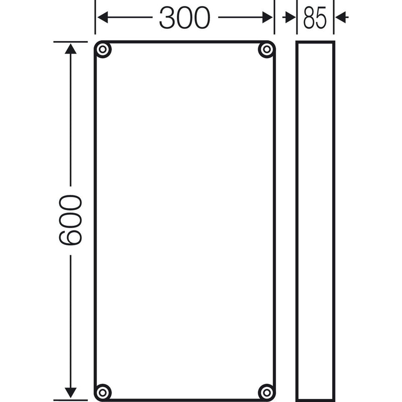 Hensel - Komponente für den Ausbau (Schaltschrank) Zwischenrahmen Mi ZR 4