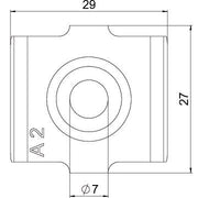 OBO Bettermann - Montagematerial für Kabeltragsystem Klemmstück GKB 34 A2 für Gitterrinne − 1 Stück