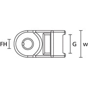 HellermannTyton - Befestigungssockel und -element für Kabelbinder Kabelhalter 151-00134(100) schwarz − 100 Stück