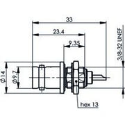 Telegärtner - Koax-Steckverbinder BNC Einbaubuchse 100023553 75 Ohm m.Dichtring − 5 Stück