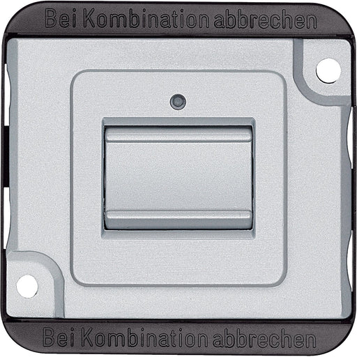 Merten - Taster Wechseltaster-Einsatz MEG3156-7060 1-polig, mattsilber