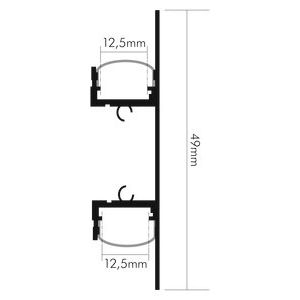 Nobile - Zubehör/Ersatzteile für Lichtschlauch/-band Alu Aufbau-Profil 2m 5011149905 − 1 Stück