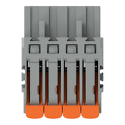 WAGO - Kabelsteckverbinder für Leiterplattensteckverbinder 1-Leiter-Federleiste 2231-1104/327-9037 − 100 Stück