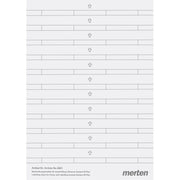 Merten - Bezeichnungsmaterial für Installationsschalterprogramme Beschriftungsstreifen pws 486100 f.M-PLAN-Rahmen