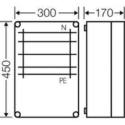 Hensel - Sammelschienengehäuse Mi 6355 400A 300x450x170mm