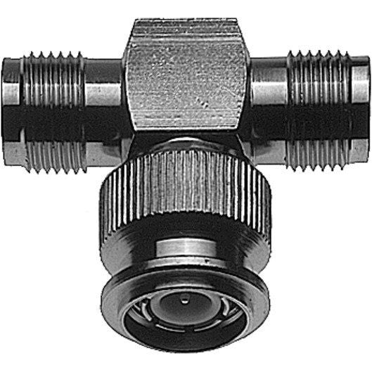 Telegärtner - Koax-Kupplung TNC-T-Stück (F-M-F) 50Ohm 100023829 − 5 Stück