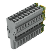 WAGO - Ein- und mehrpolige Klemmenleiste 1-Leiter-Federleiste 769-111/000-036 4mm²,gn-ge/gr − 20 Stück