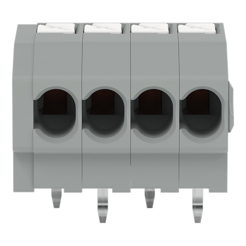 WAGO - Leiterplattenklemme 805-304 Drücker,1,5mm²,grau − 80 Stück