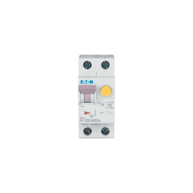 Eaton - Kombination FI-Schalter/Leitungsschutzschalter FI/LS-Kombischalter PXK-C32/1N/003-A C 32A 1p+N, 30mA