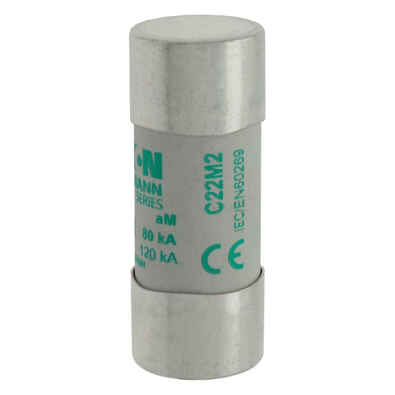 Eaton - Zylindrische Sicherung Sicherungseinsatz Nieders. CYLINDRICA#C22M2 2A AC 690V 80kA − 10 Stück