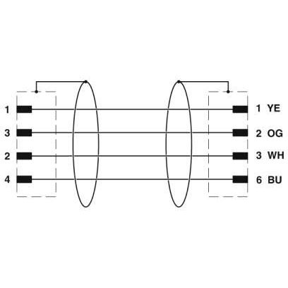 Phoenix Contact - Konfektioniertes Sensor-Aktor-Kabel Netzwerkkabel NBC-MSD/ 2,0#1407509
