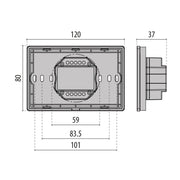 Performance in Light - Lichtregelsystemkomponente Fernbedienung Touch DMX 3117845 schwarz