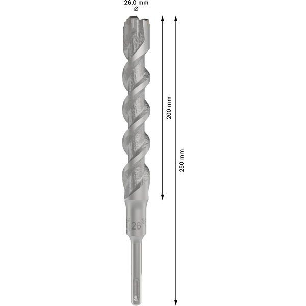 Bosch - Bohrer PRO SDS plus-5X 2608836651 Hammerbohrer 26 x
