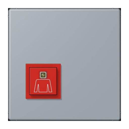 Jung - Behindertenelement für Installationsschalterprogramme Notrufsystem Ruftaster NRS LC 0834 RT 257 gris clair 59