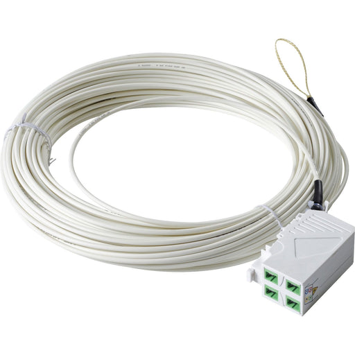Idea Optical - Kommunikationsanschlussdose LWL FTTH-Hutschienenadapter IO11891618230415 m.Kuppl.4xSC/APC 15m − 10 Stück