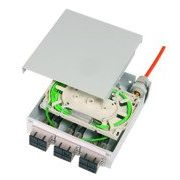 Telegärtner - Patchpanel LWL STX Tragschienen-Verteiler 100022847 mit 6xSC Duplex