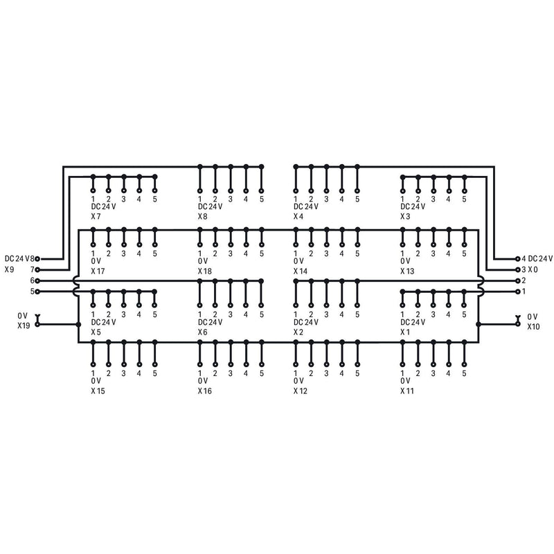 WAGO - Übergabemodul Potentialverteilermodul 288-870/000-040 je 6 Klemmstellen