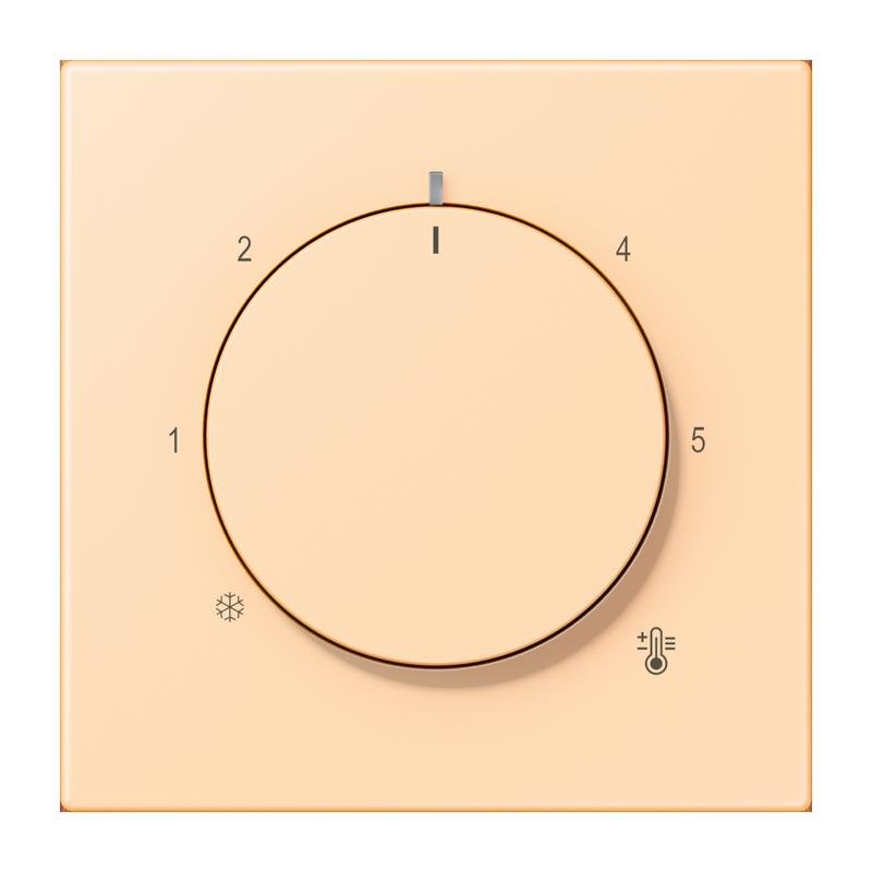 Jung - Abdeckung/Bedienelement für Installationsschalterprogramme Abdeckung für Thermostat LC 1749 BF 223 ocre (32060)
