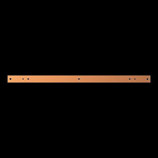 Striebel&amp;John - Sammelschiene Kupferschiene ZXM1112 40x10mm, L:850mm − 1 Stück by Striebel&amp;John
