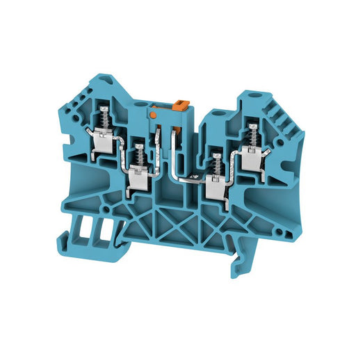 Weidmüller - Trenn- und Messtrenn-Reihenklemme Klemme WTR 4/ZZ BL Schraubanschl.,4mm² − 50 Stück