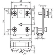 DEHN - Anschlussklemme für Blitzschutz Falzklemme FKZS710KBF0710CU Cu 0,7-10mm
