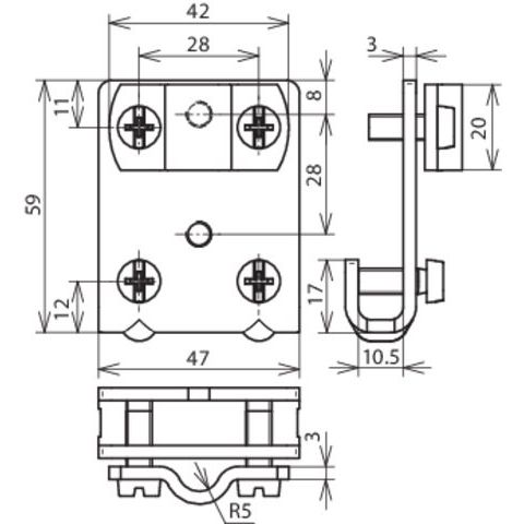 DEHN - Anschlussklemme für Blitzschutz Falzklemme FKZS710KBF0710CU Cu 0,7-10mm
