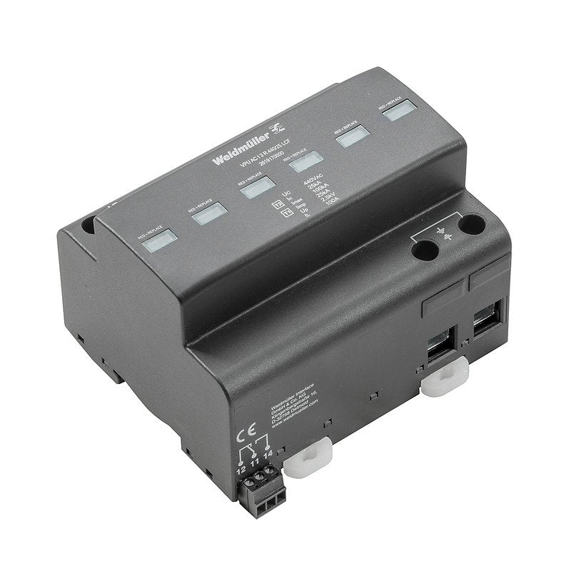 Weidmüller - Überspannungsableiter für Energietechnik/Stromversorgung Überspannungsschutz VPUACI3R440/25LCF mit Fernmeldekontakt