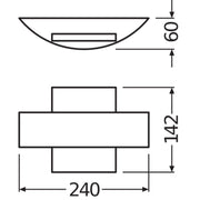 Ledvance - Decken-/Wandleuchte LED-Wandleuchte END.ST.ShieldSQ11WDG