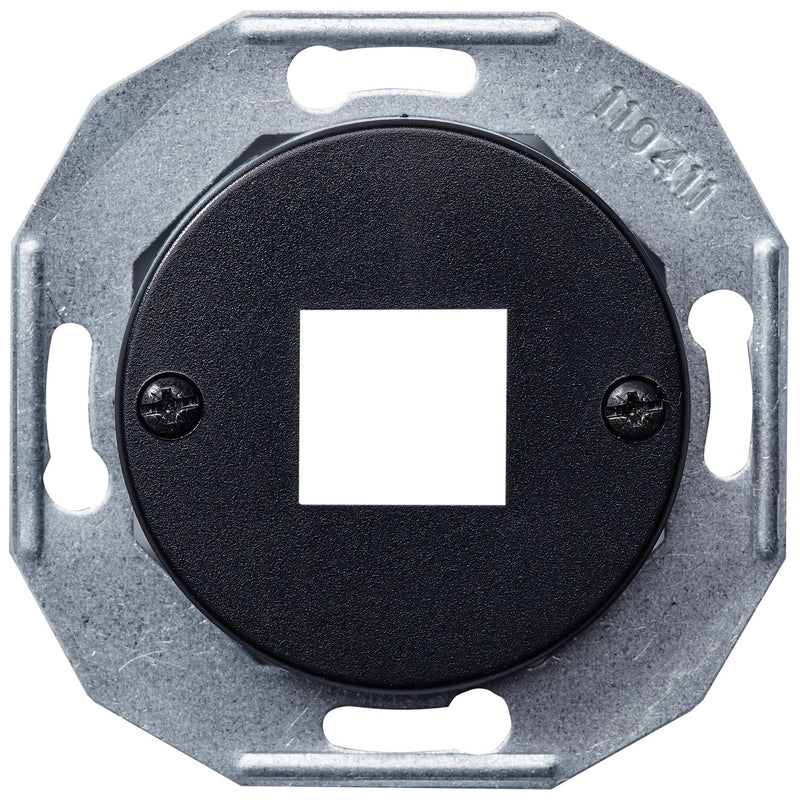 Elso - Einsatz/Abdeckung für Kommunikationstechnik IAE/UAE-Einsatz WDE011702 schwarz, RJ458(8)
