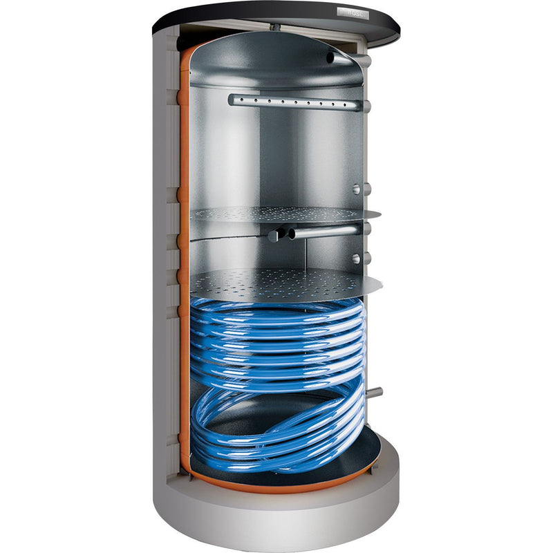 Bosch Thermotechnik - Speicher für Zentralheizung/Wärmepumpe Pufferspeicher BSH750-6ERZ1B STORA 750L, silber