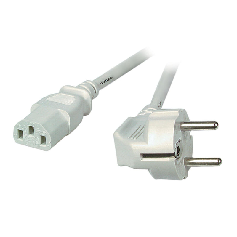 EFB-Elektronik - Netzanschlussleitung Neztzleitung CEE 7/7 90° EK501.2V2 grau, 2m, 3x0.75qmm